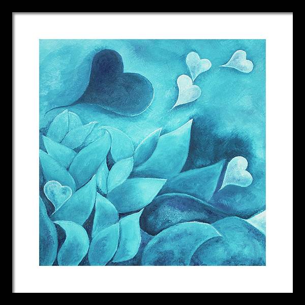 Blue Heart - Framed Print