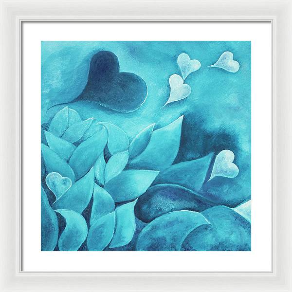 Blue Heart - Framed Print