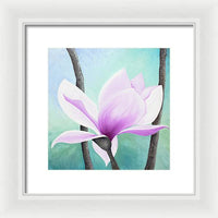 Pink Magnolia - Framed Print